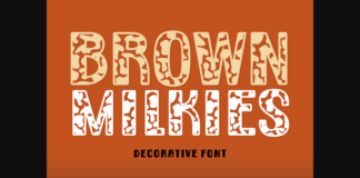 Brown Milkies Font Poster 1