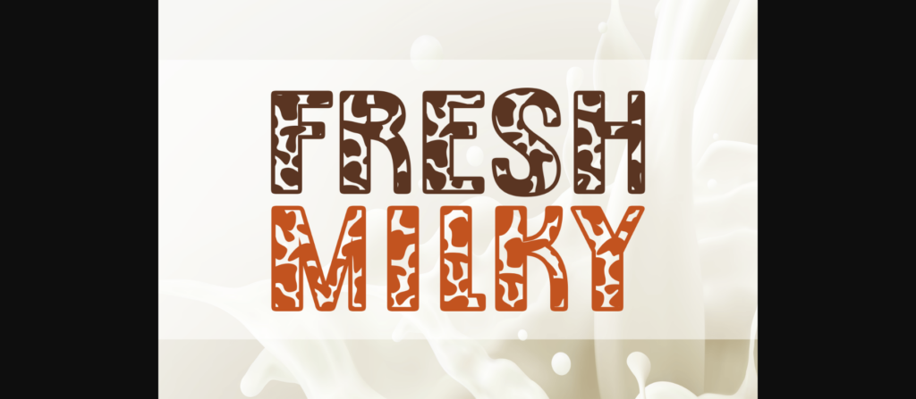 Brown Milkies Font Poster 4