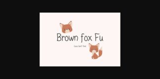 Brown Fox Fu Font Poster 1