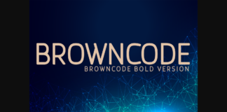 Browncode Bold Font Poster 1