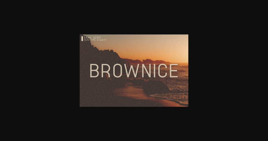 Brownice Font Poster 3