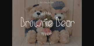 Brownie Bear Font Poster 1