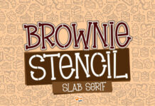 Brownie Stencil Font