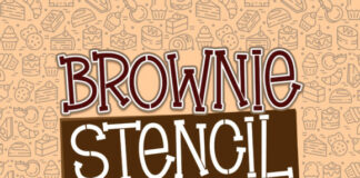 Brownie Stencil Font