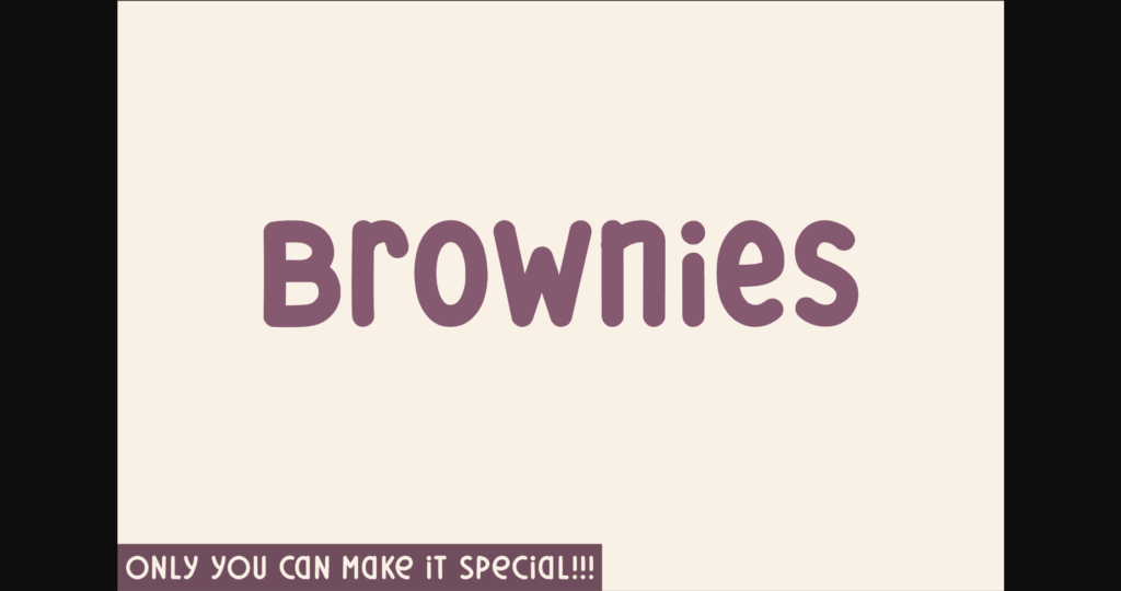 Brownies Font Poster 3