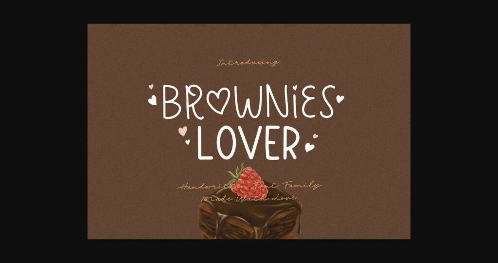 Brownies Lover Font Poster 3