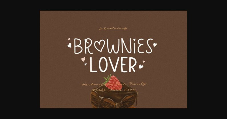 Brownies Lover Font Poster 3