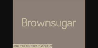 Brownsugar Font Poster 1