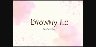 Browny Lo Font Poster 1