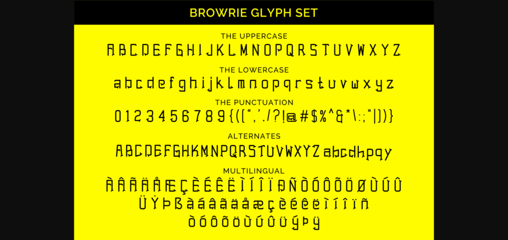 Browrie Font Poster 8