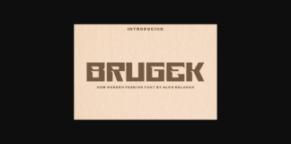 Brugek Font Poster 1