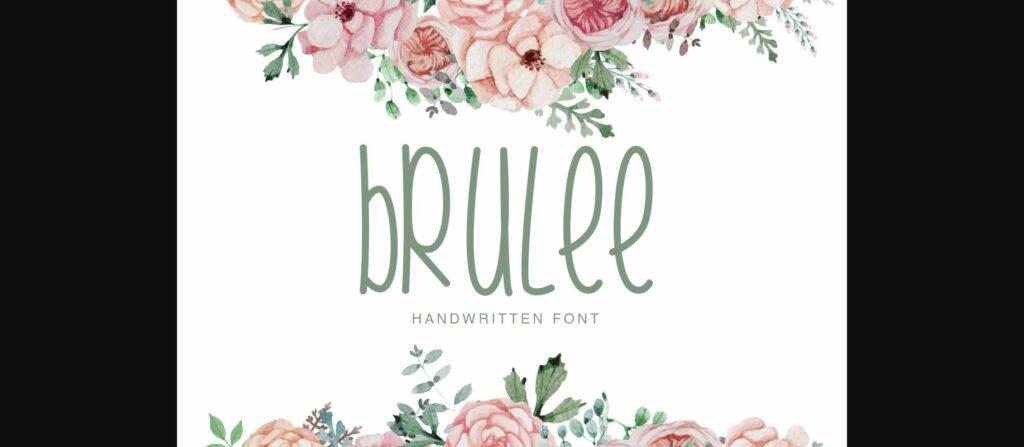 Brulee Font Poster 3