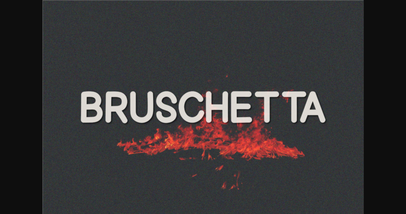 Bruschetta Font Poster 3