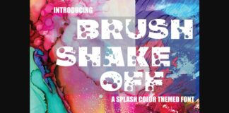 Brush Shake off Font Poster 1