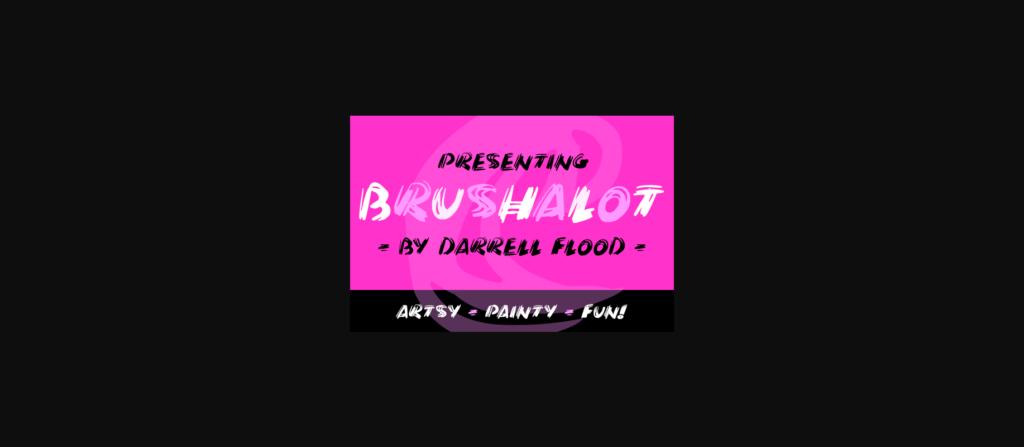 Brushalot Font Poster 1