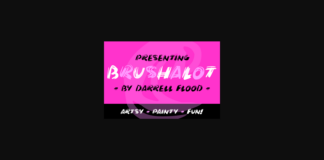 Brushalot Font Poster 1