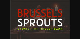 Brussels Sprouts Font Poster 1