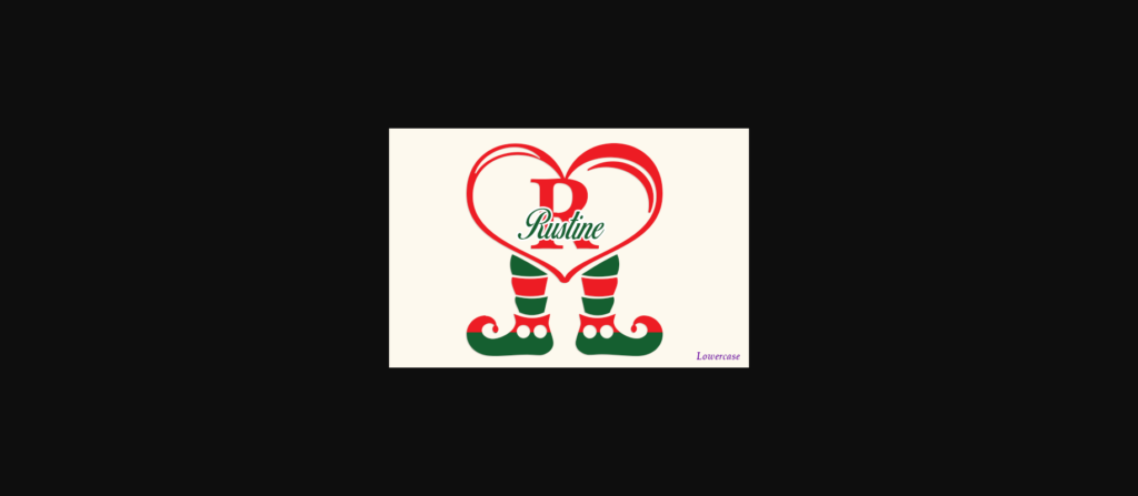 Brutus Elf Leg Monogram Font Poster 5