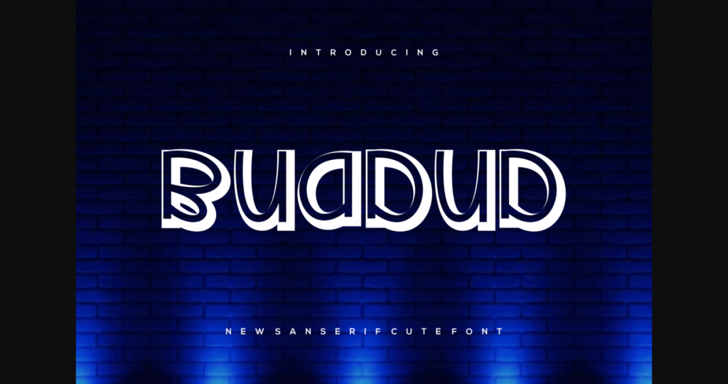 Buadud Font Poster 3