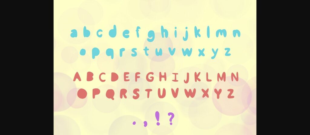 Bubble Buddies Font Poster 2