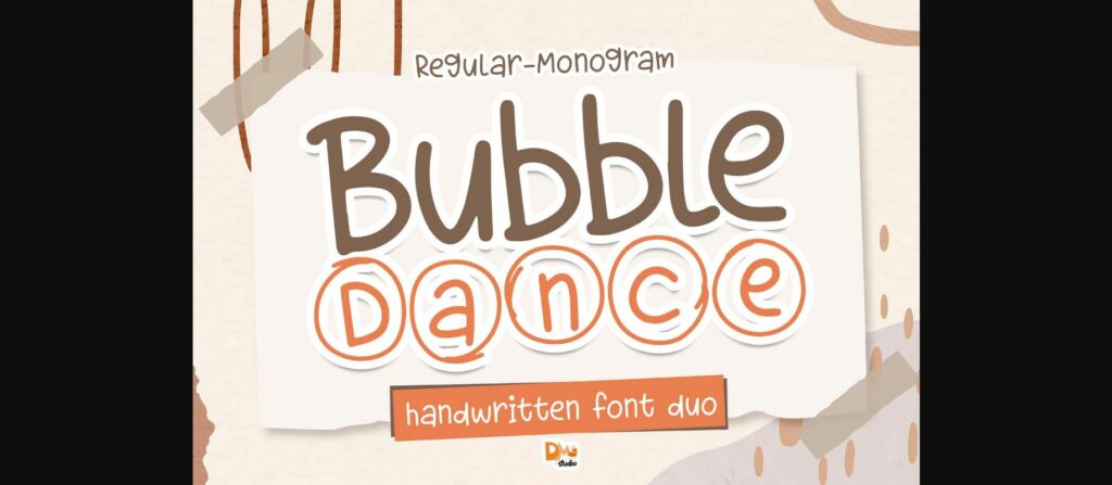 Bubble Dance Font Poster 3