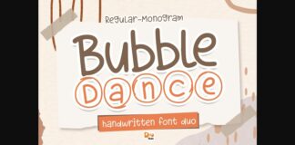 Bubble Dance Font Poster 1