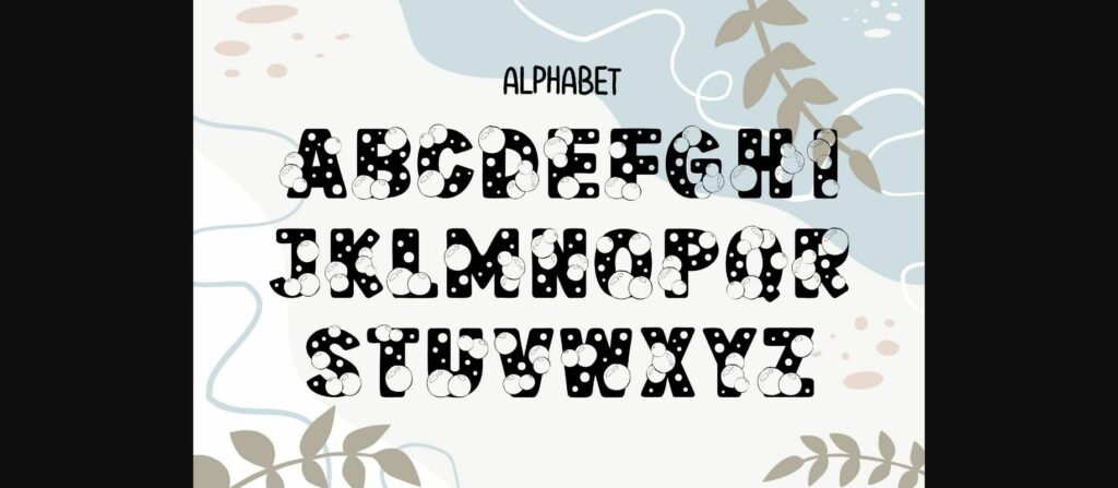 Bubble Font Poster 2