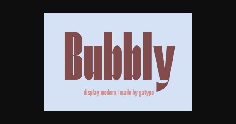 Bubbly Font Poster 3