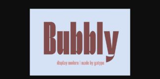 Bubbly Font Poster 1