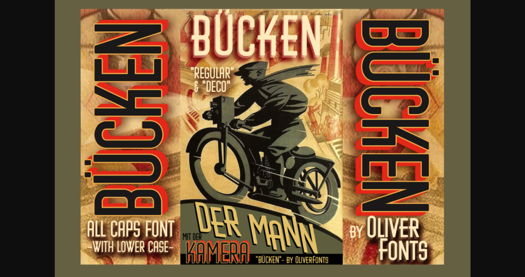 Bucken Font Poster 2