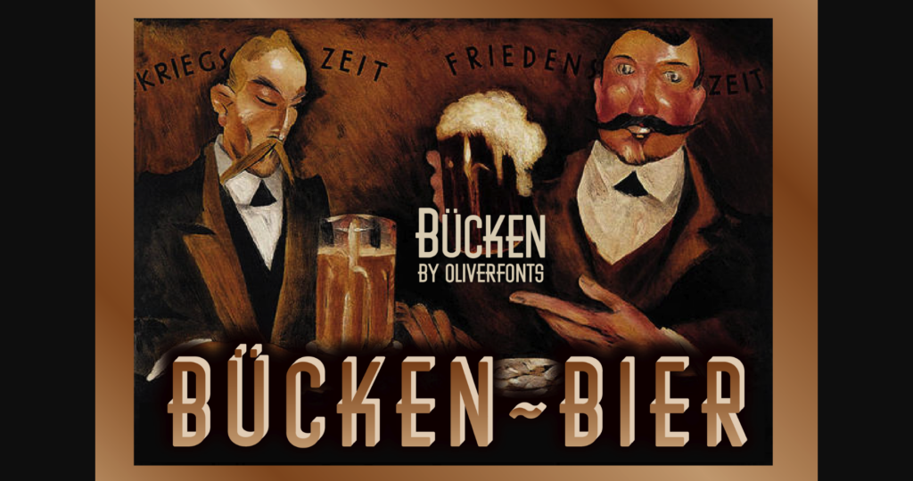 Bucken Font Poster 3