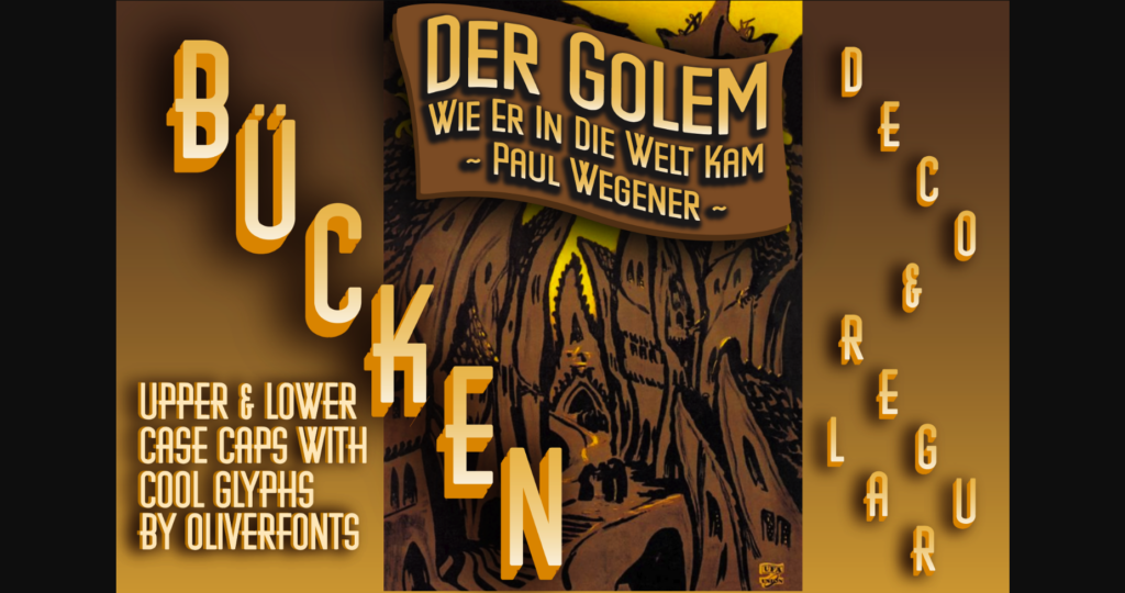 Bucken Font Poster 5