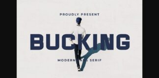 Bucking Font Poster 1