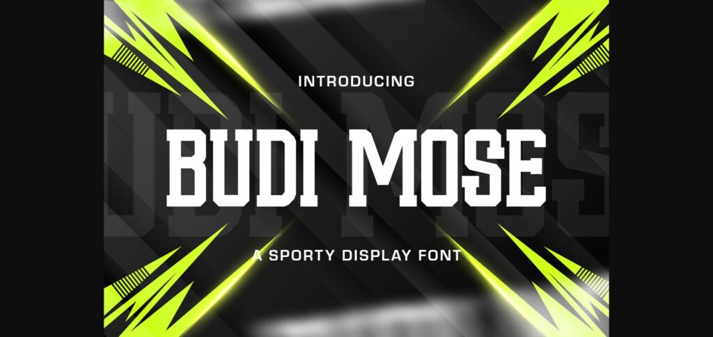 Budi Mose Font Poster 1