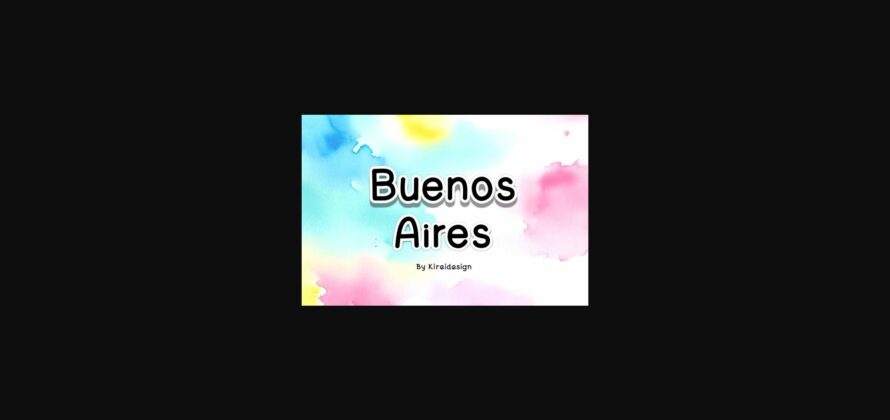 Buenos Aires Font Poster 3