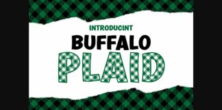 Buffalo Plaid Font Poster 1