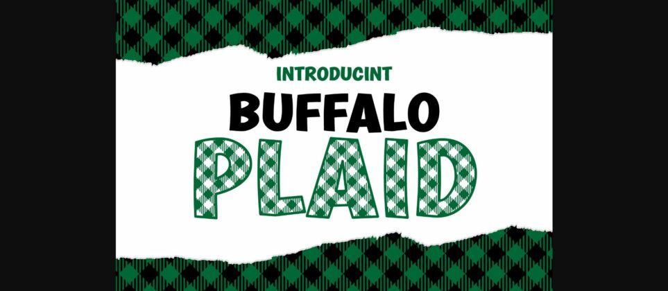 Buffalo Plaid Font Poster 1