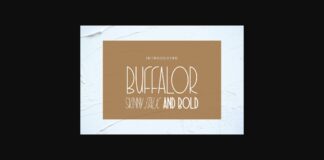 Buffalor Font Poster 1