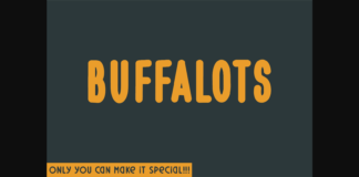 Buffalots Font Poster 1