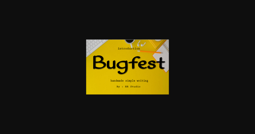 Bugfest Font Poster 3