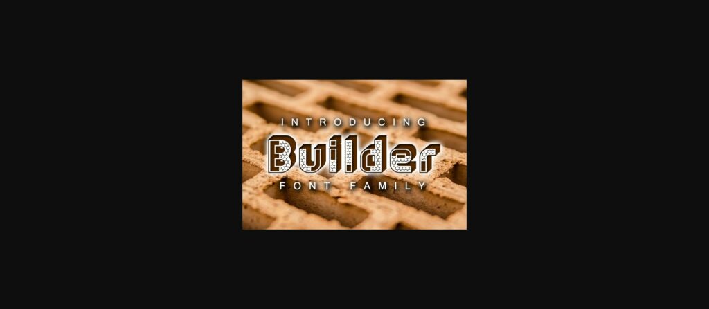 Builder Font Poster 3