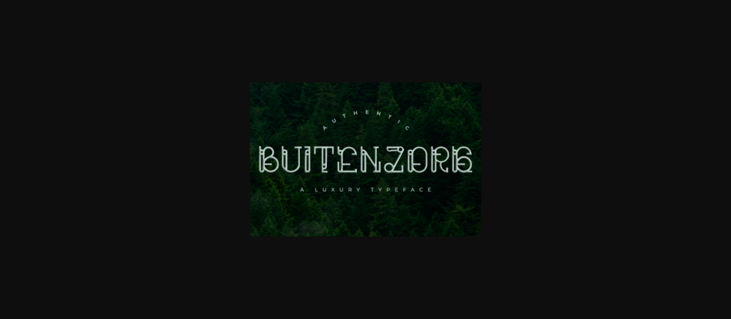 Buitenzorg Font Poster 3