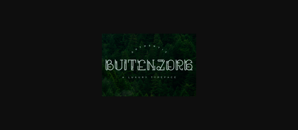 Buitenzorg Font Poster 3