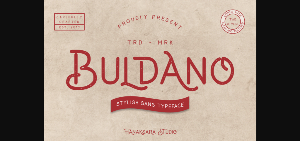 Buldano Font Poster 3