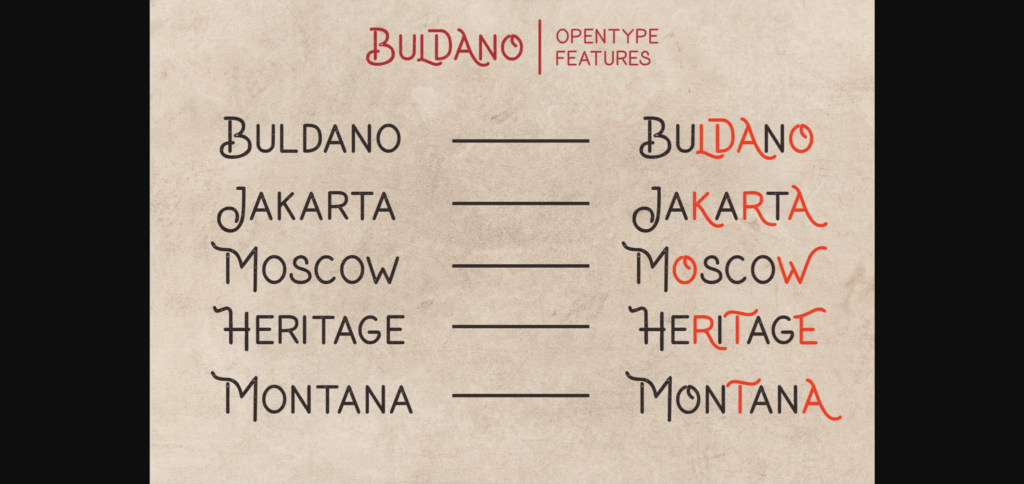 Buldano Font Poster 11