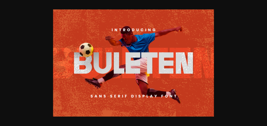 Buleten Font Poster 3