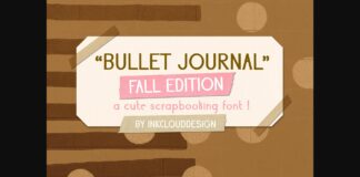 Bullet Journal Fall Font Poster 1