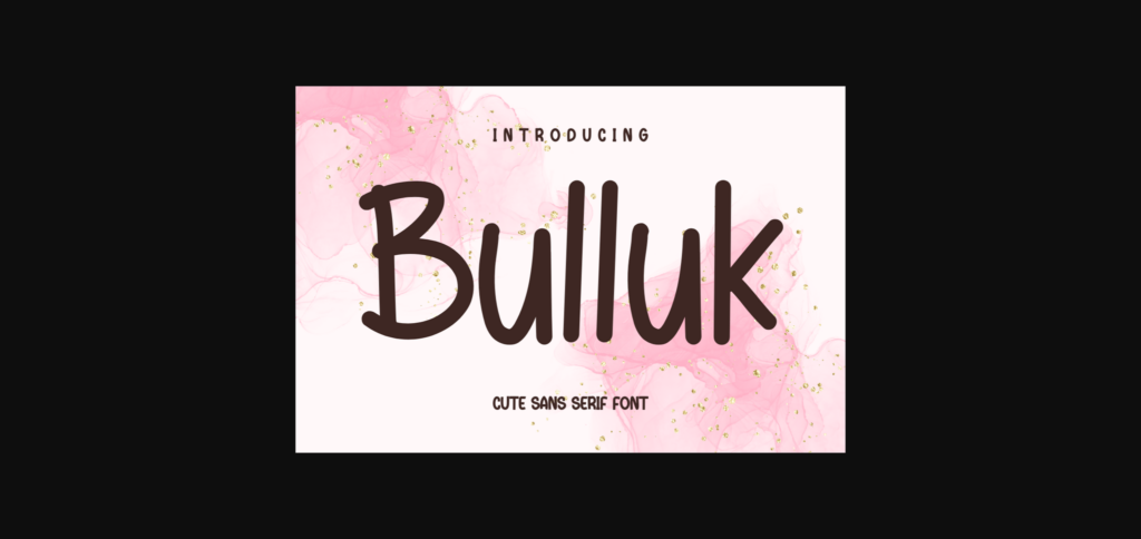 Bulluk Font Poster 3