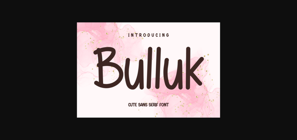 Bulluk Font Poster 1