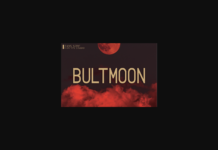 Bultmoon Font Poster 1